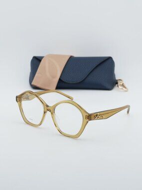 Loewe LW50053I 096 Geometric Eyeglasses 51mm - Glossy Green